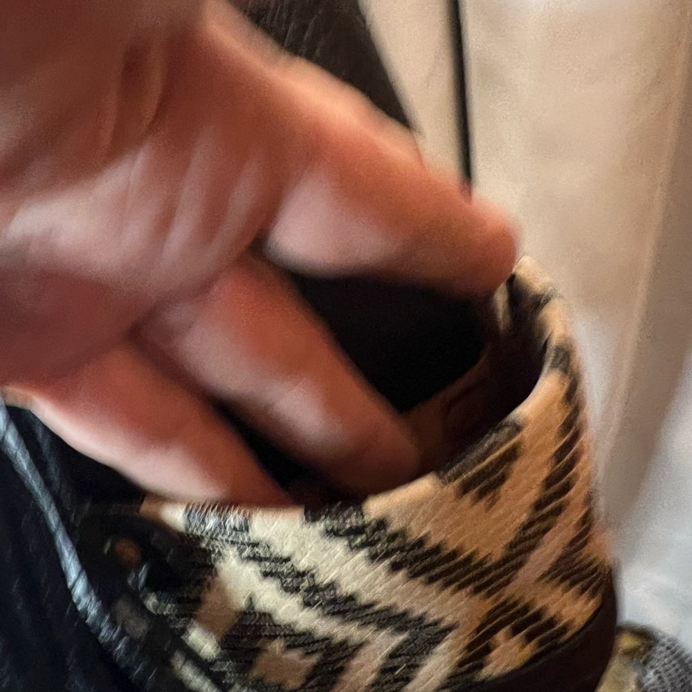Born Black Leather Shoulder Bag with Tassel - Picture 10 of 13